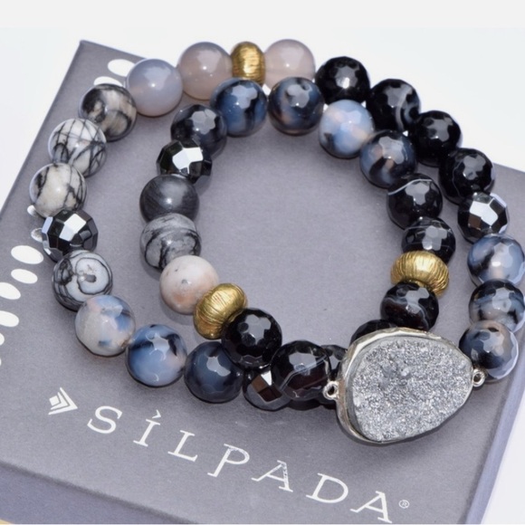 Silpada Ode to Geode Stretch Bracelet - Picture 4 of 6